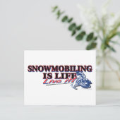 NEUES SNOWMOBILING-IS-LIFE POSTKARTE (Stehend Vorderseite)