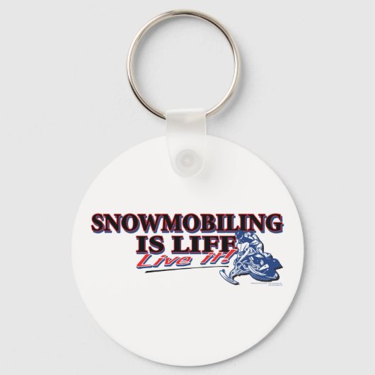 NEUES SNOWMOBILING-IS-LIFE SCHLÜSSELANHÄNGER (Vorderseite)