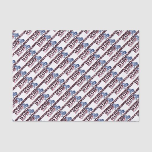 NEUES SNOWMOBILING-IS-LIFE SEIDENPAPIER (Vorderseite)