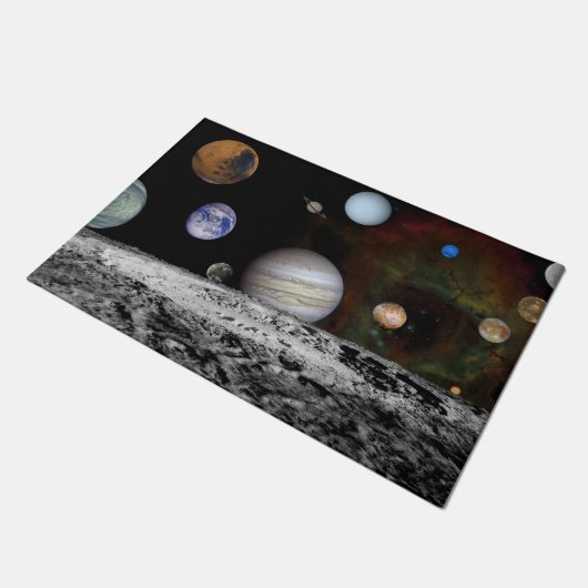 Neues Solarsystem Fußmatte (Schrägansicht)