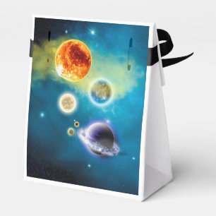 Neues Solarsystem Geschenkschachtel