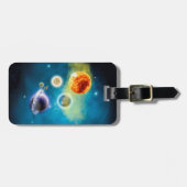 Neues Sonnensystem Gepäckanhänger (Vorderseite horizontal)