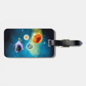 Neues Sonnensystem Gepäckanhänger (Rückseite horizontal)