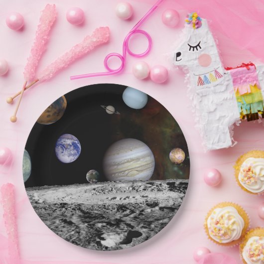 Neues Sonnensystem Pappteller (Party)