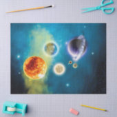 Neues Sonnensystem Seidenpapier (Basteln)