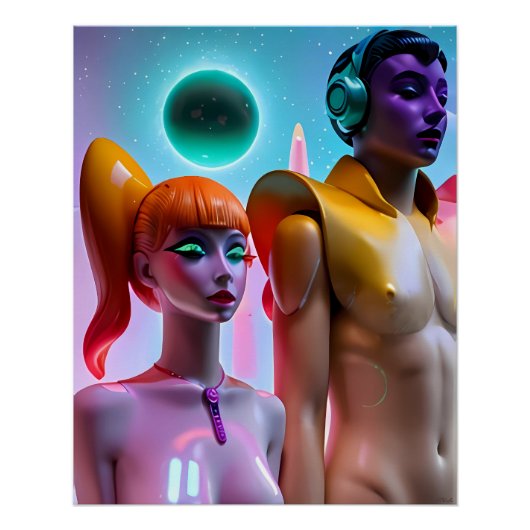 Neues synthetisches Fleisch Poster (Vorderseite)