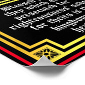 Neues Testament Matthew 5 10 Beatitudes-Kontingent Poster (Ecke)