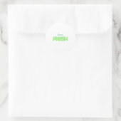 Neues Textdesign bleibe Runder Aufkleber (Tasche)