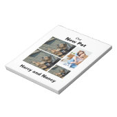 Neues Tier benutzerdefiniert 4 FotoCollage Notizblock (Rotiert)