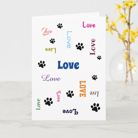 Neues Tier Karte (Gelbe Blume)