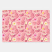 Neues Tropenholzpapier für das Set 3 Geschenkpapier Set (Vorderseite)