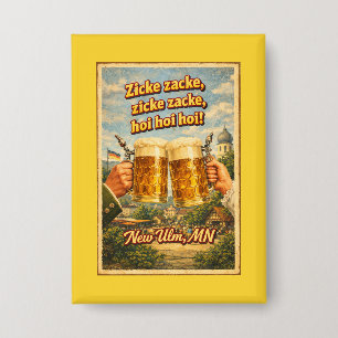 Neues Ulm MN Deutsches Bier Oktoberfest Button