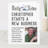 Neues Unternehmen - Neue Visitenkarte starten Karte (Vorderseite)