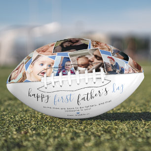 Neues Vater-Foto-Collage-Andenken Football