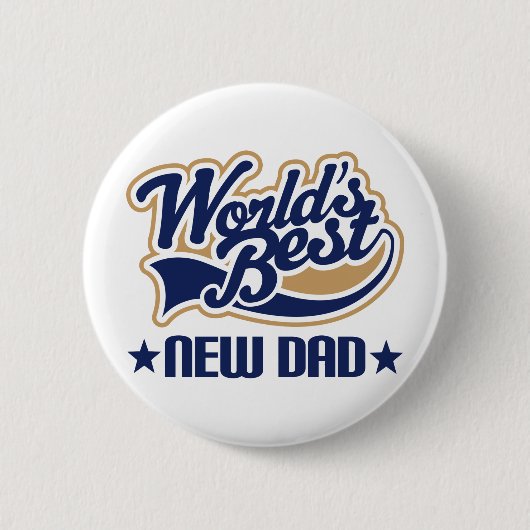 Neues Vater-Geschenk Button (Vorderseite)