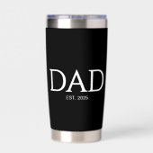 Neues Vatergeschenk Dad Established  Thermobecher (Rückseite)