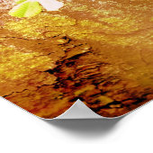 Neues Wachstum auf gefallenem Baumstamm Poster (Ecke)