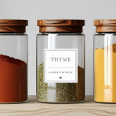 Neues Waterproof Kitchen Spice Jar Label