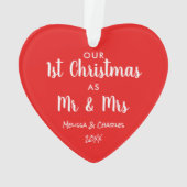 Neues Weihnachts-Foto Red Ornament (Rückseite)