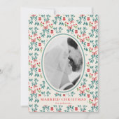 Neues Weihnachtskarten Grand Millenial Pattern Einladung (Vorderseite)