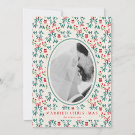 Neues Weihnachtskarten Grand Millenial Pattern Einladung