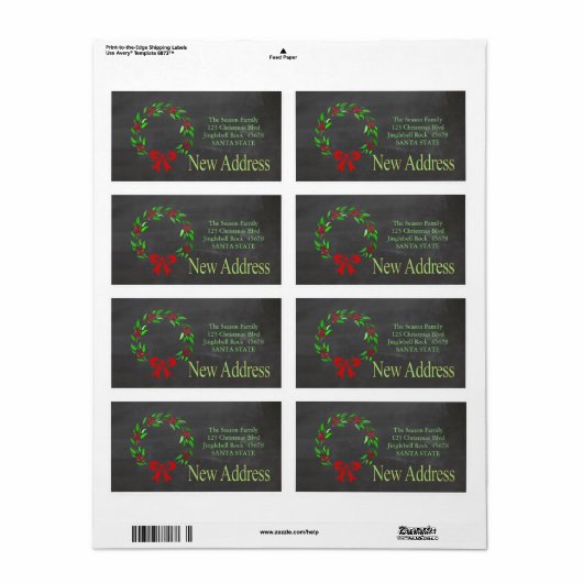 Neues Weihnachtskartett für die Adresse (Vorne)