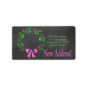 Neues Weihnachtskartett für die Adresse Adressaufkleber