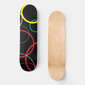 Neues Wellenfarbskateboard Skateboard (Vorderseite)