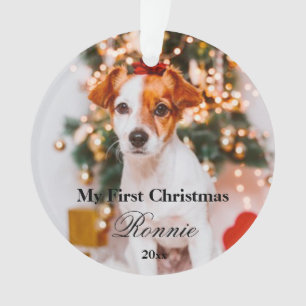 Neues Welpe First Christmas Ornament mit Foto