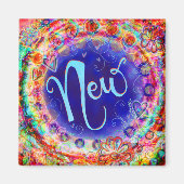 Neues Whimsical BoHo Inspirational Trendy Fun Magnet (Vorne)