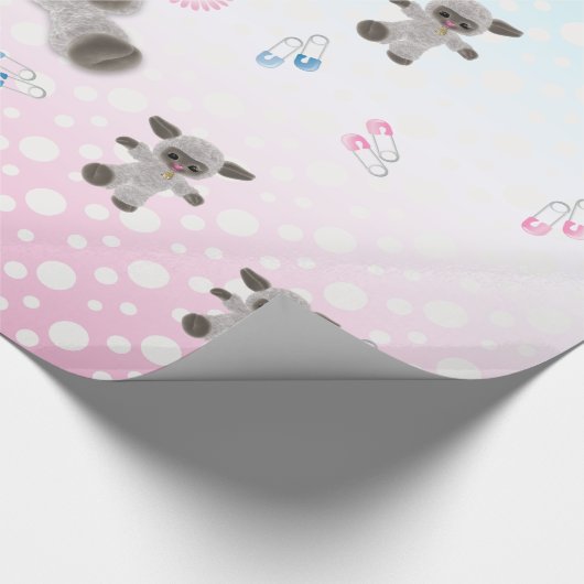 Neues Wrapping Paper für Baby Plush Lamas Geschenkpapier (Ecke)
