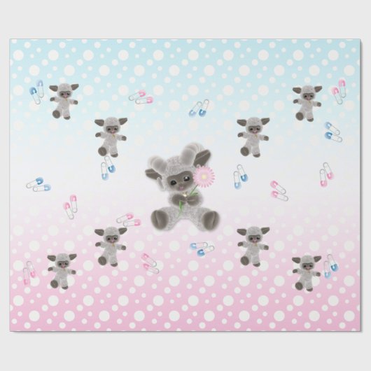 Neues Wrapping Paper für Baby Plush Lamas Geschenkpapier (Flach)