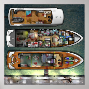 Neues Yachtdesign Poster