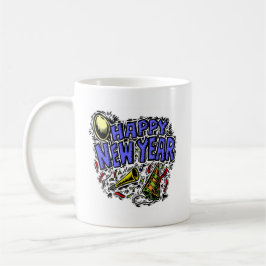 Neues Year' s-Party-Zeit Kaffeetasse
