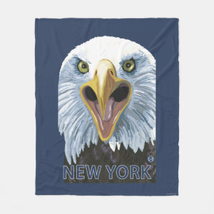 Neues YorkEagle herauf nahes Fleecedecke