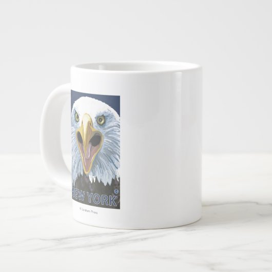 Neues YorkEagle herauf nahes Jumbo-Tasse (Vorderseite Links)
