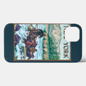 Neues YorkRiver, das Szene flößt Case-Mate iPhone Hülle (Rückseite (Horizontal))