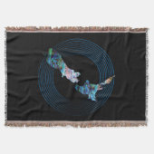 NEUES ZEALAND MAP RINGS PAUA DECKE (Vorderseite)