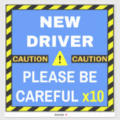 Neues Zeichen für die Sicherheit des Fahrers (Vors Aufkleber (Blatt)