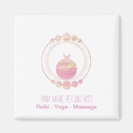 Neues Zeitalter Rosa Gold Heilige Geometrie Magnet