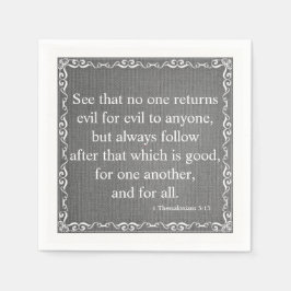 Neues Zitat aus der Testament-Bibel - 1 Thessaloni Serviette