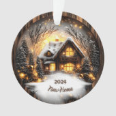 Neues Zuhause Acrylic Ornament Weihnachtsgeschenk (Vorderseite)