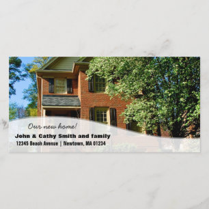 Neues Zuhause! Adressenänderung kundenspezifische Ankündigung