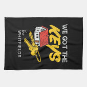 Neues Zuhause-Eigentümer Housewarming-Party Geschirrtuch (Horizontal)