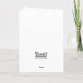 Neues Zuhause Einweihungs-Blumendesign Karte (Rückseite)