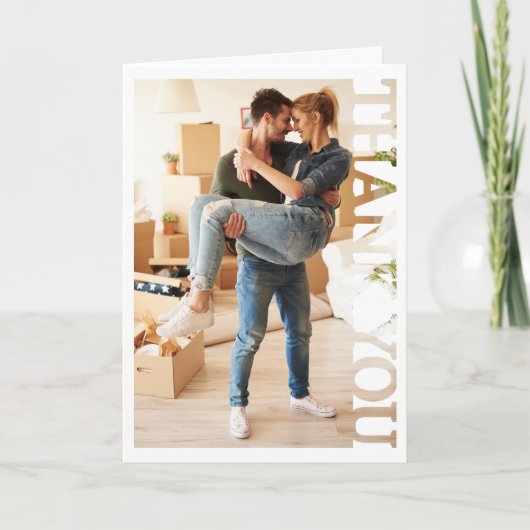 Neues Zuhause erstes Haus Foto Danke (Vorderseite)