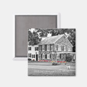 Neues Zuhause-Foto, das Geschenke bewegt - Zeitlos Magnet (Vorderseite/Rückseite)