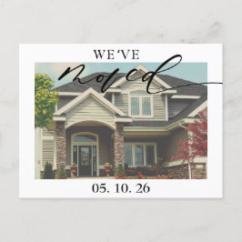 Neues Zuhause-Foto, das wir verschoben haben Ankün Postkarte