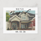 Neues Zuhause-Foto, das wir verschoben haben Ankün Postkarte (Vorderseite)