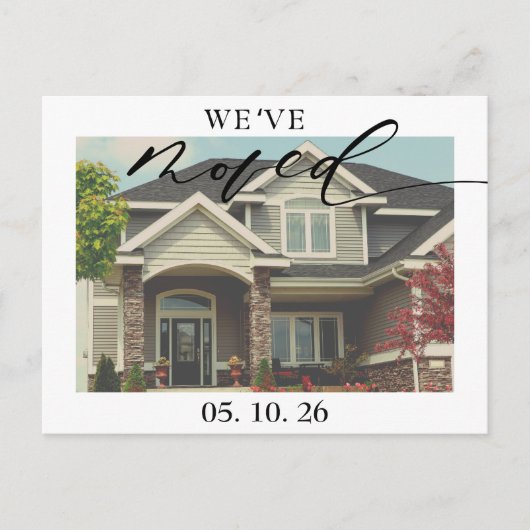 Neues Zuhause-Foto, das wir verschoben haben Ankün Postkarte (Vorderseite)